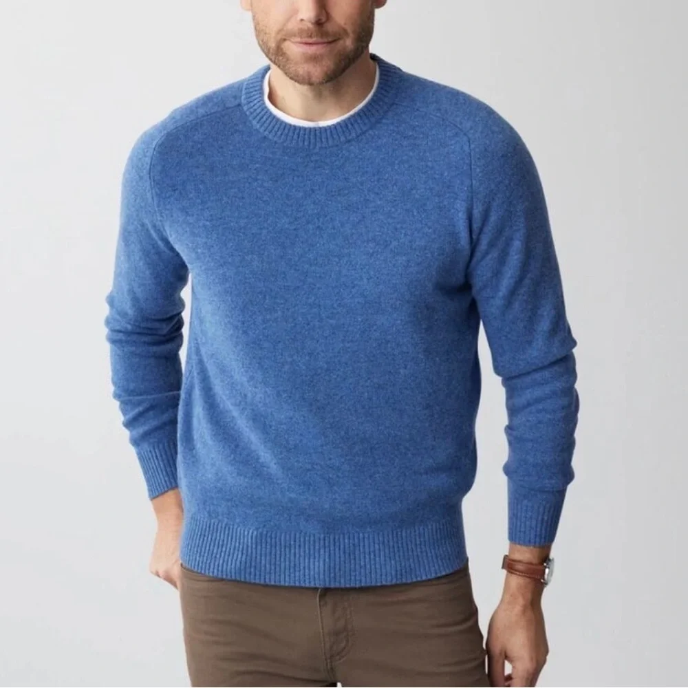 J.CREW Blue Long Sleeve Lambs Wool Sweater Pullover Top